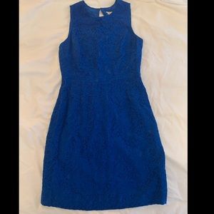 JCrew Factory Sky Blue Lace Dress